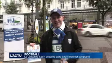 Le Lausanne-Sport descend dans la rue chercher son public