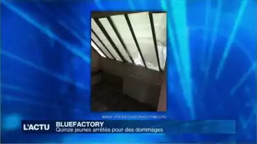Bluefactory vandalisé par des adolescents