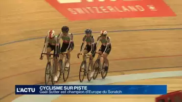 Gaël Sutter est champion d&#039;Europe de cyclisme sur piste