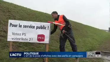 L'art de la pose d'affiches en campagne politique