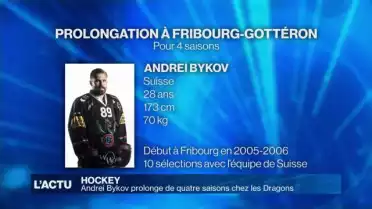 Andrei Bykov prolonge de quatre saisons chez les Dragons