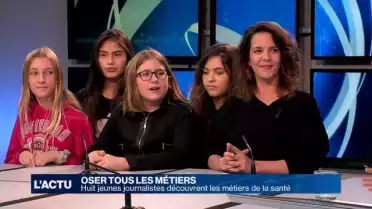 Huit mini-reporters découvrent les métiers de la santé