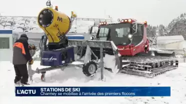 La station de Charmey mobilisée avec les premiers flocons