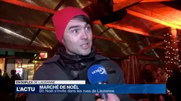 Bô Noël s&#039;invite dans les rues de Lausanne