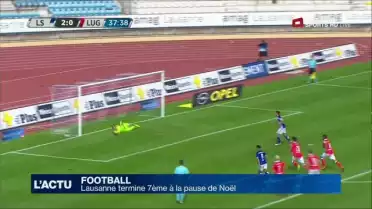 Le FC Lausanne-Sport termine 7e à la pause de Noël