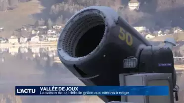 La saison de ski débute grâce aux canons à neige
