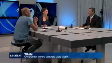 La route accompagnant le projet de tram fait débat