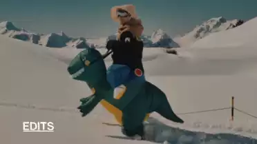 EDITS #0117 T-Rex On The Snow