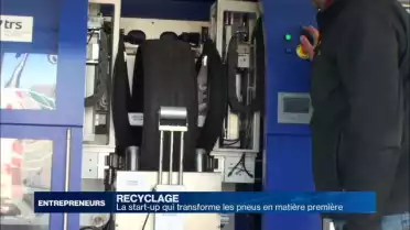 La start-up qui transforme les pneus en matière première