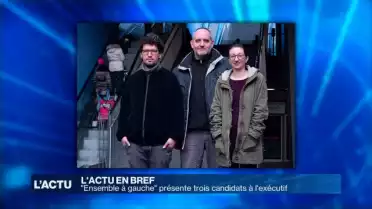 "Ensemble à gauche" présente trois candidats à l'exécutif