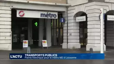 Panne historique pour le métro M2 à Lausanne