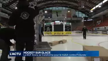 La BCF Arena se transforme pour le match contre Frölunda
