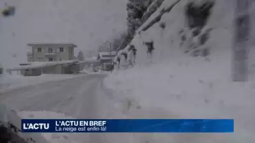 La neige est enfin là!