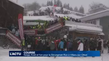 Neige, froid et fun à la Strongman Run de Villars-sur-Ollon