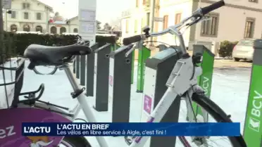 Les vélos en libre service à Aigle, c&#039;est fini !