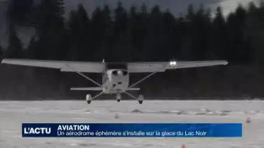Le Lac Noir se transforme en piste d&#039;atterrissage gelée