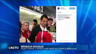 Roger Federer a affolé les réseaux sociaux