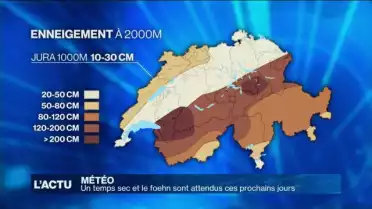 Un temps sec et le foehn sont attendus ces prochains jours