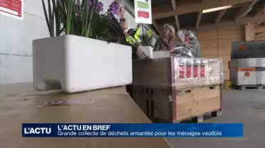Grande collecte de déchets amiantés pour les ménages vaudois