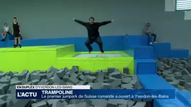 Le premier jumpark de Suisse a ouvert à Yverdon-les-Bains