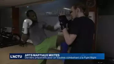 Derniers préparatifs pour un Vaudois avant la Fight Night