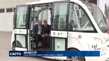 Une navette sans conducteur à Marly
