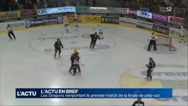 Les Dragons mènent 1-0 en finale de play-out