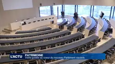 Visite guidée au coeur du nouveau Parlement vaudois