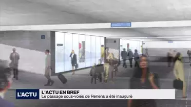 Le passage sous-voies de Renens a été inauguré