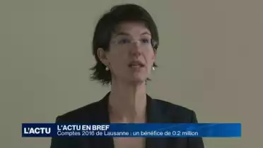 Comptes 2016 de Lausanne : un bénéfice de 200&#039;000 francs