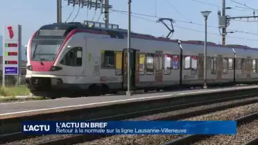 Retour à la normale sur la ligne Lausanne-Villeneuve