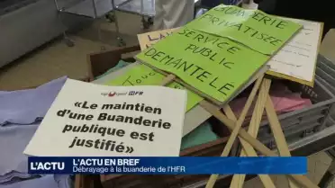 Débrayage à la buanderie de l’HFR