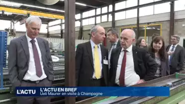Ueli Maurer en visite dans deux entreprises vaudoises
