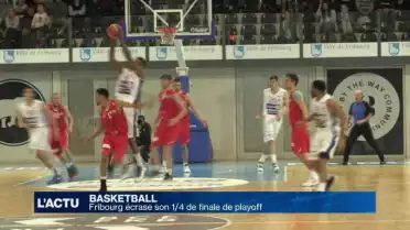 Basket: Fribourg Olympic écrase ses 1/4 de finale de playoff