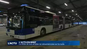 La flotte de bus arrêtée ne retournera pas sur la route