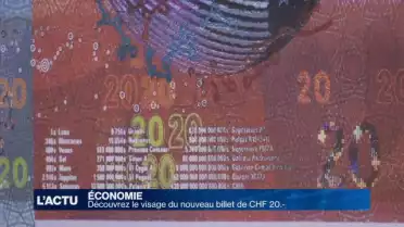 Découvrez le visage du nouveau billet de CHF 20.-