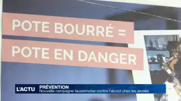 Nouvelle campagne contre l&#039;alcool de la Ville de Lausanne