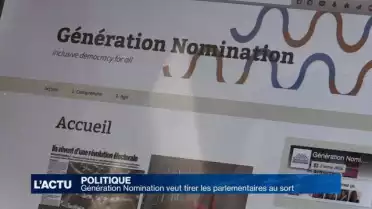 Génération Nomination veut tirer les parlementaires au sort