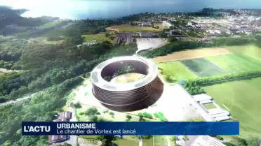 Premier coup de pioche du chantier Vortex