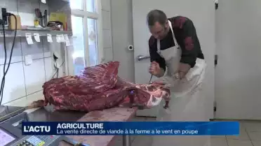 La vente directe de viande à la ferme a le vent en poupe