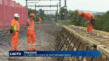 Le viaduc ferroviaire de Guin fait peau neuve