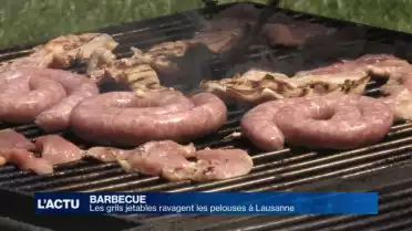 Les grils jetables ravagent les pelouses à Lausanne