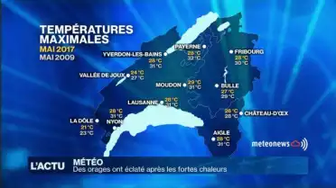 Des orages ont éclaté après les fortes chaleurs