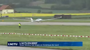 L&#039;avion suisse Solar stratos fait étape en Amérique du nord