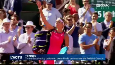 Timea Bacsinszky sortie en demi-finale de Roland-Garros