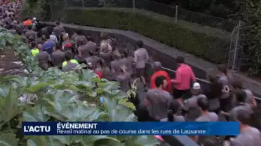 Réveil matinal au pas de course dans les rues de Lausanne