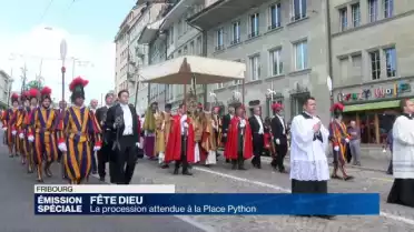Procession de la Fête Dieu à Fribourg