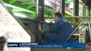 Bombardier va supprimer 35 postes sur son site de Villeneuve