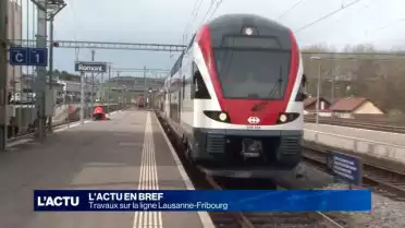 Travaux sur la ligne Lausanne-Fribourg