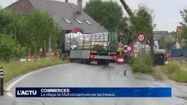 Des travaux asphyxient les commerces de Mathod